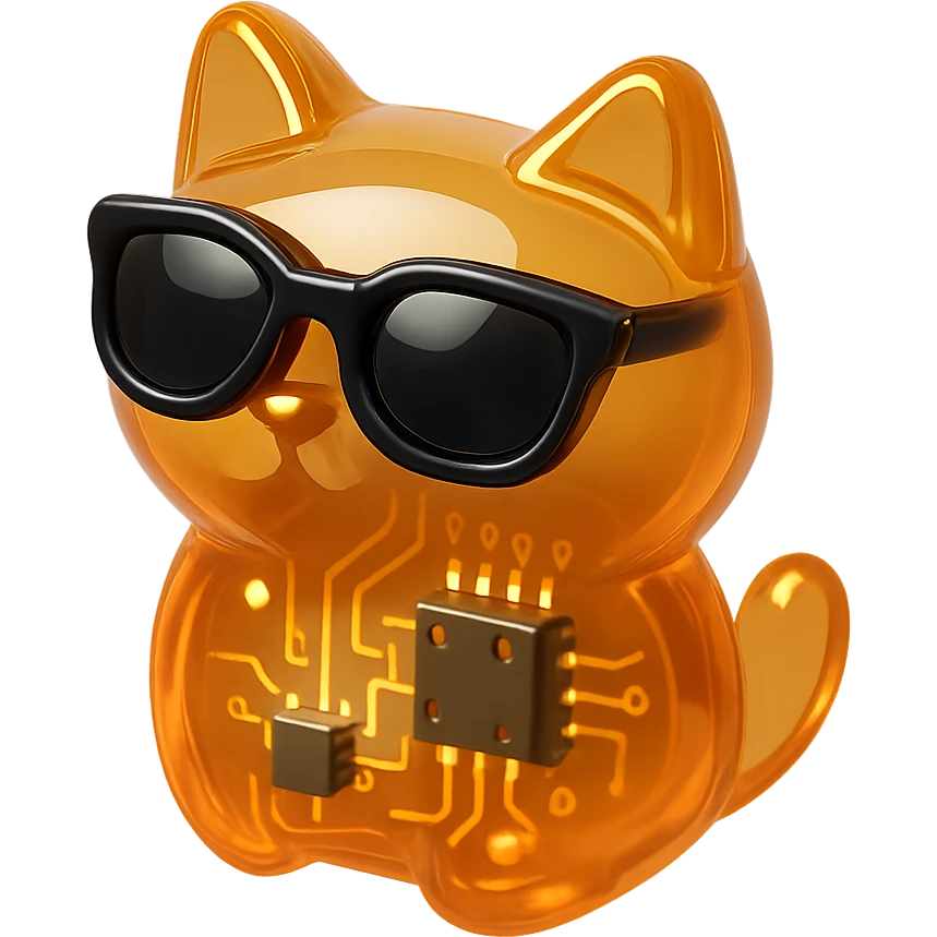 Cat wearing sunglasses emoji