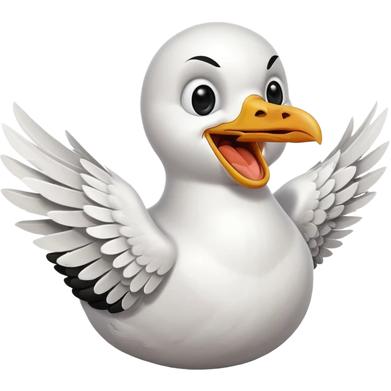 Чайка яростно смеётся emoji