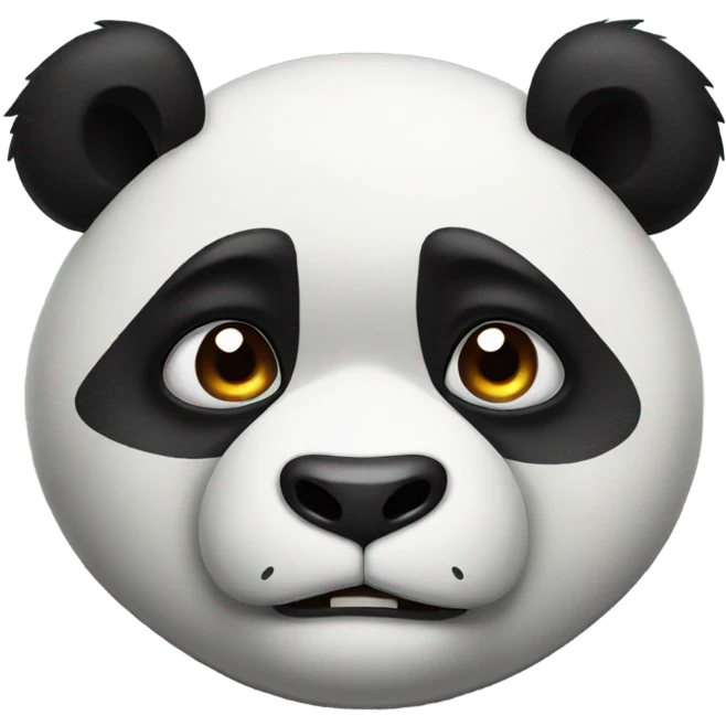Angry panda emoji