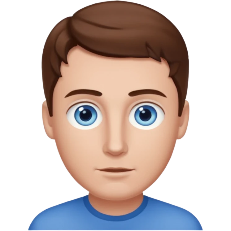 Jack Haley with blue eyes, brown hair emoji
