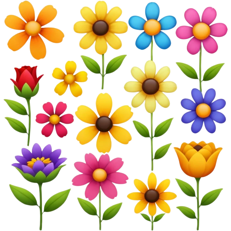 цветы emoji