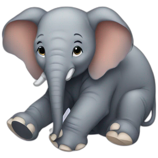 Elephant qui dort emoji