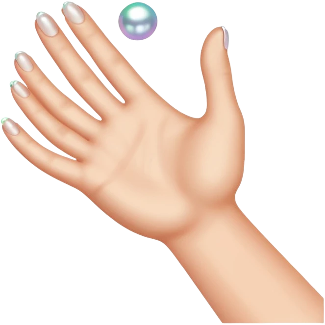 Grasping pearls  emoji