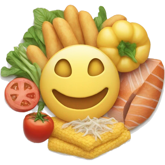 plate full of food emoji