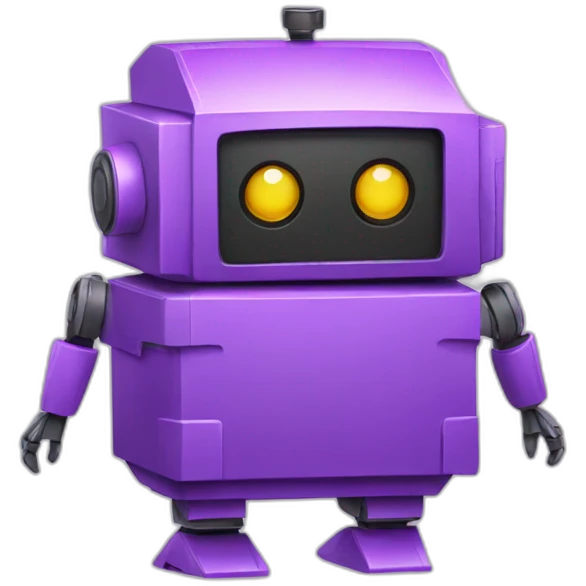 Chinese box robot purple emoji