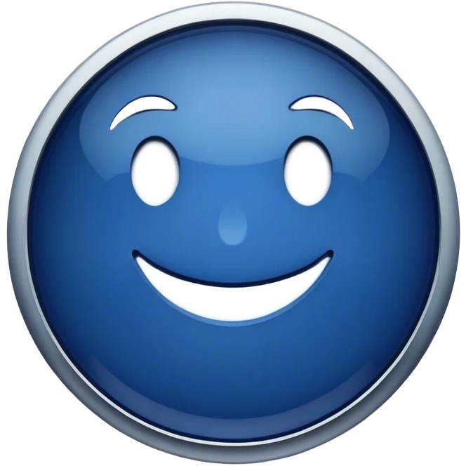dark blue like button emoji