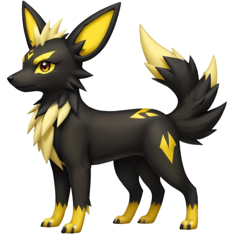 Umbreon-Houndour-Jolteon-Fakemon-hybrid -fusion- full body emoji