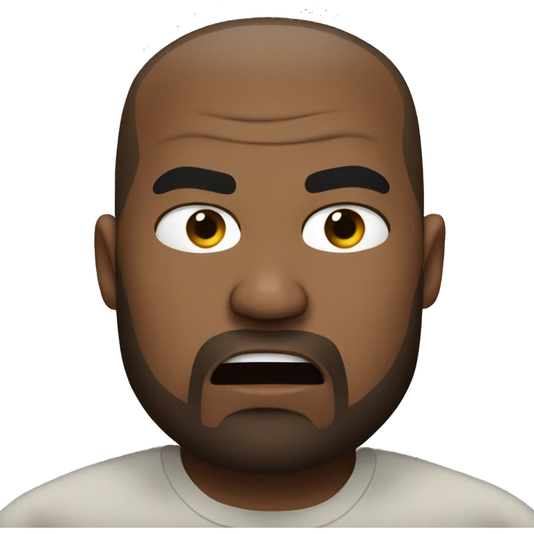 Kanye west angry emoji