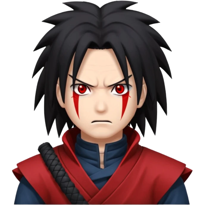 Madara Uchiha reanimated angry face emoji
