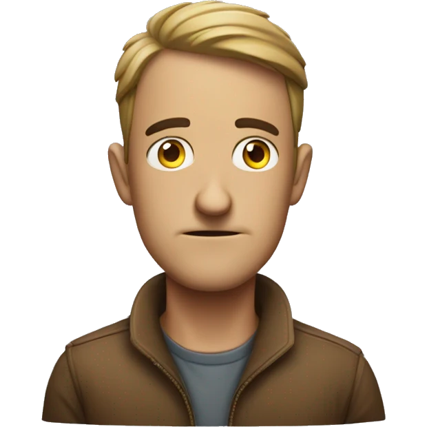 guy keeping his eyes peeled on the lookout for something emoji
