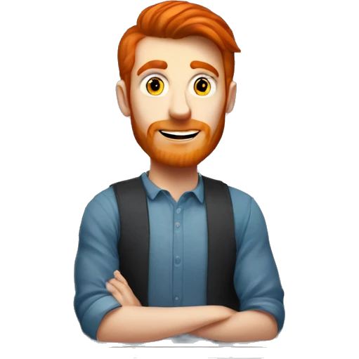 redhead man near atm emoji