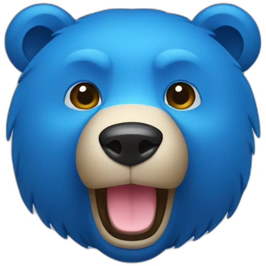 bear color blue emoji
