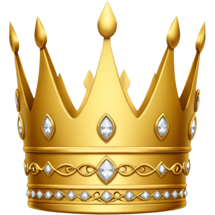 crown in gold not all solid with lace and dimonds on top emoji