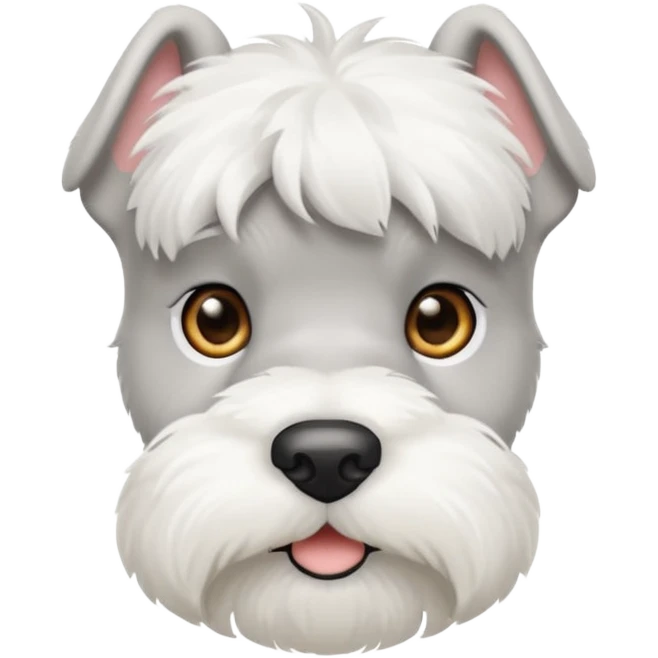 minature white schnauzer emoji