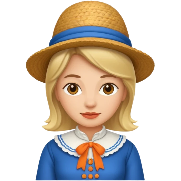 woman with dutch clothing emoji