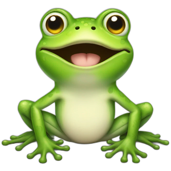 Frog sun emoji