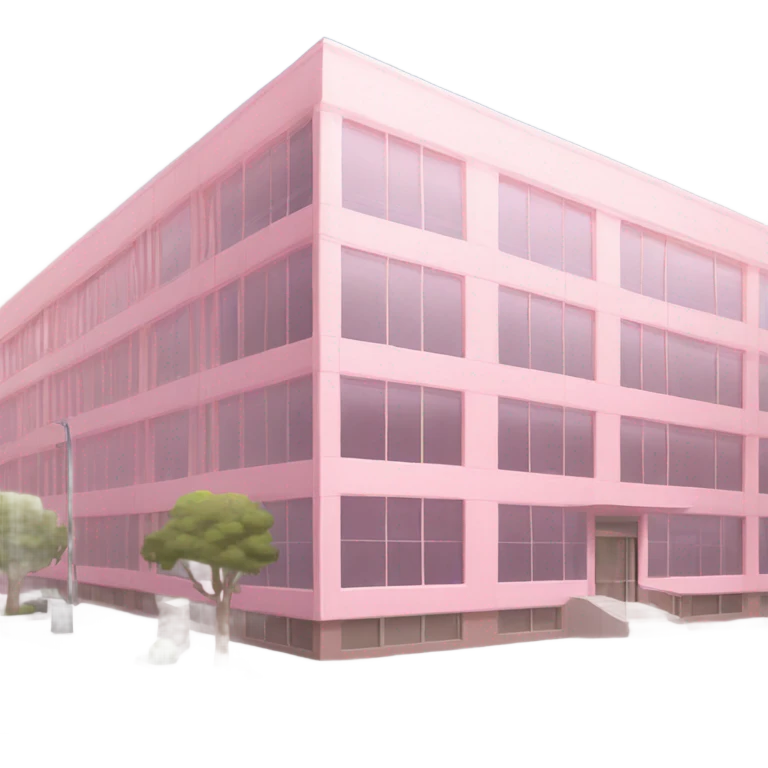 pink office building emoji