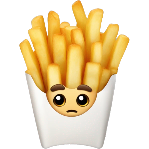 Cute sized fries  emoji