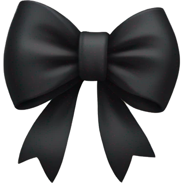 Little black bow emoji