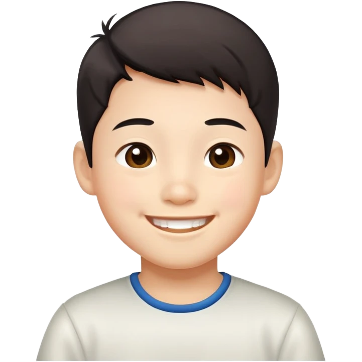 Happy Chinese boy emoji