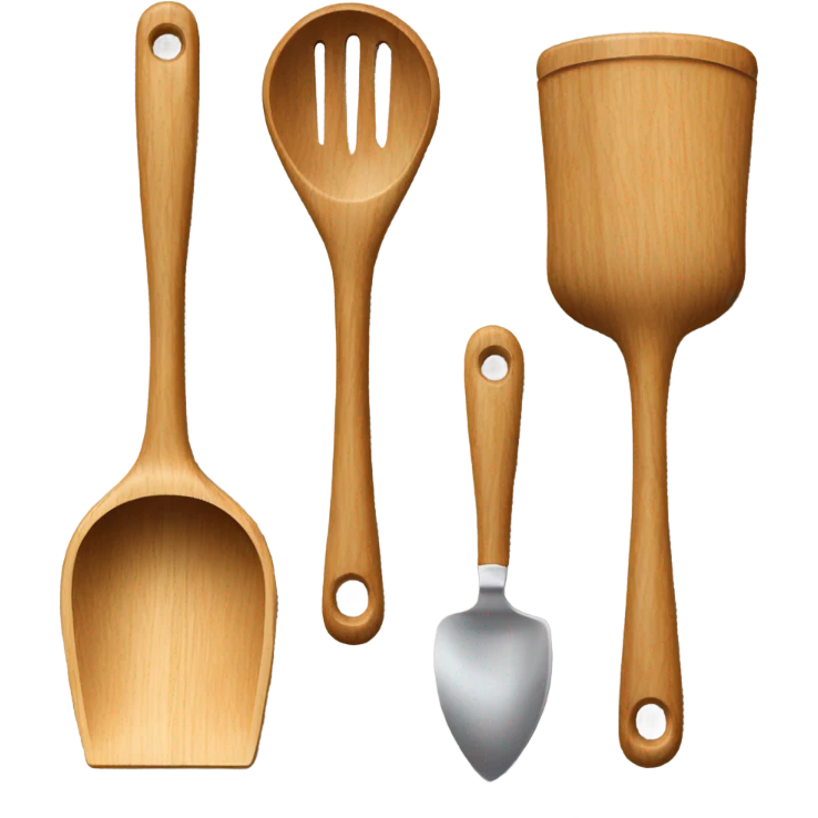 Wooden cooking utensils  emoji
