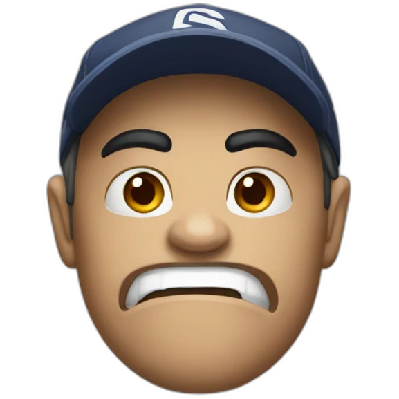 angry-cap emoji