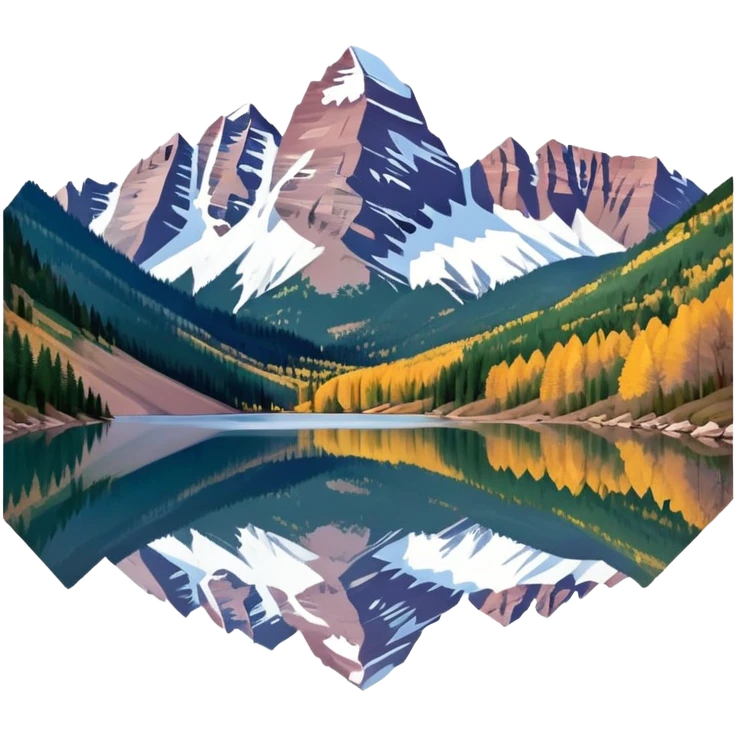 “Maroon bells” mountains emoji