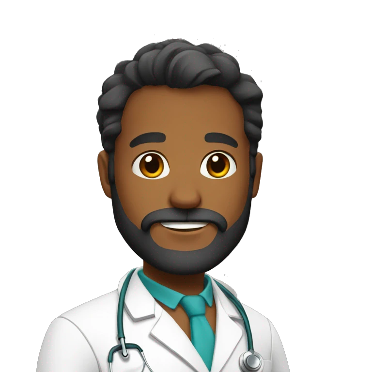 Doctor con barba  emoji