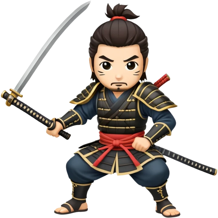 japanese samurai swinging katana emoji