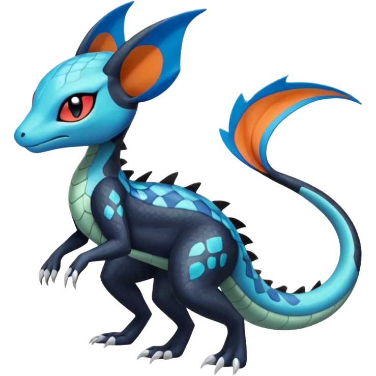 Meloetta-Dewott-Salandit-Nargacuga-Pokémon-Fakémon-fusion-hybrid-creature emoji