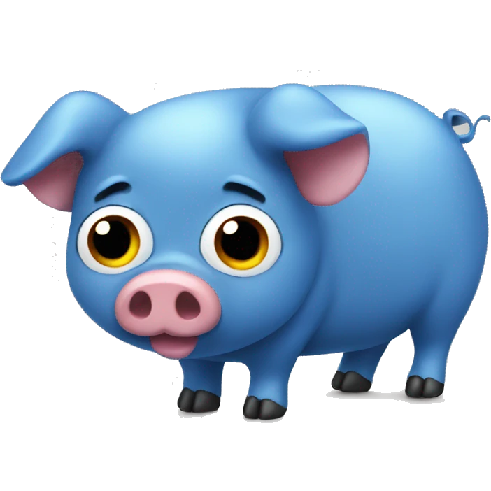 blue pig emoji