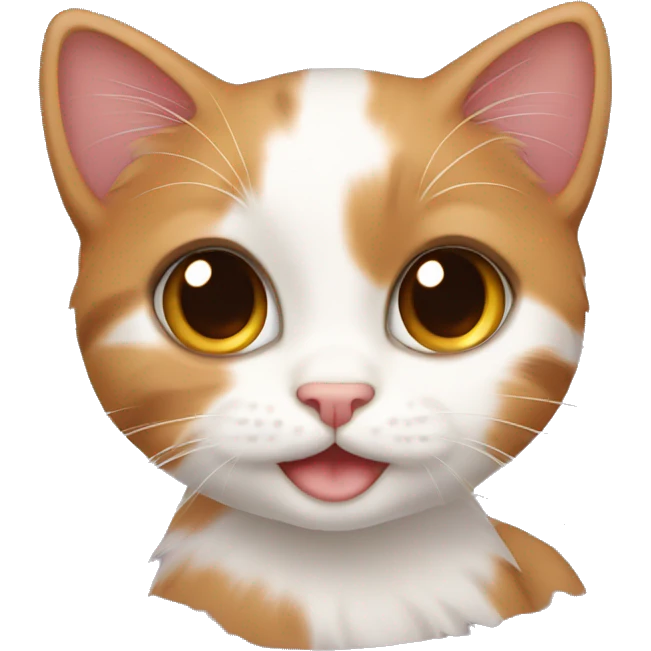 Calico kitten emoji