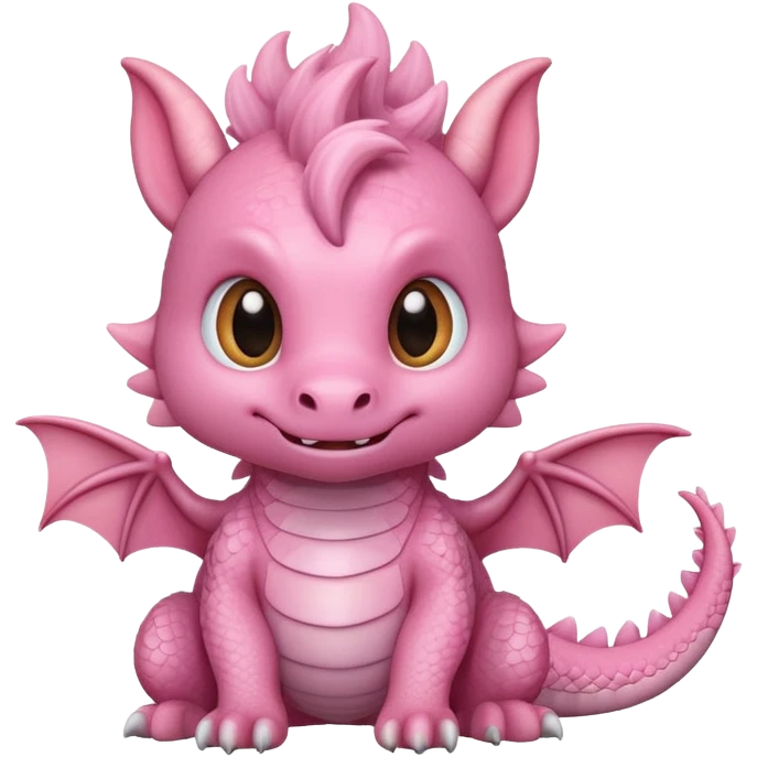 light pink cute dragon emoji