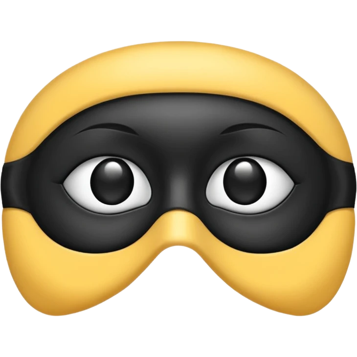 Blindfold – soft black eye mask emoji