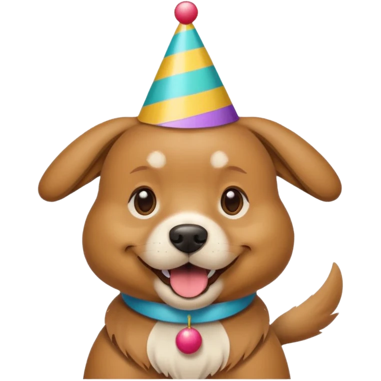 dog in party animal emoji