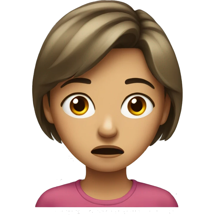 Irritated girl emoji