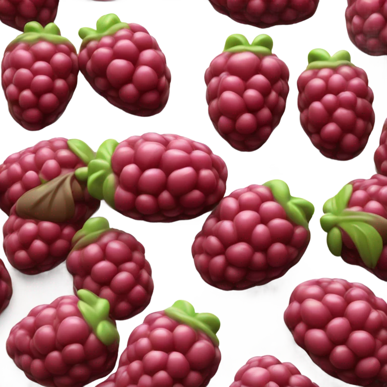 raspberry in covered chocolate emoji