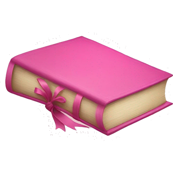 pink book emoji