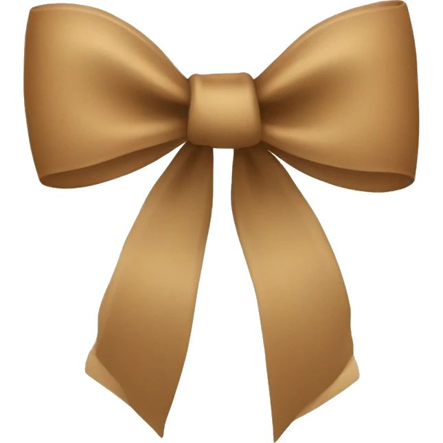 Light Brown bow  emoji