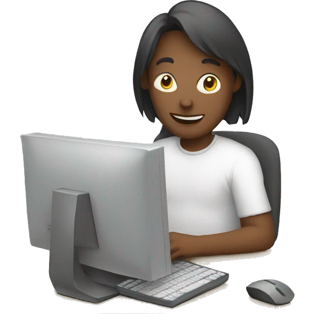 person with computer emoji