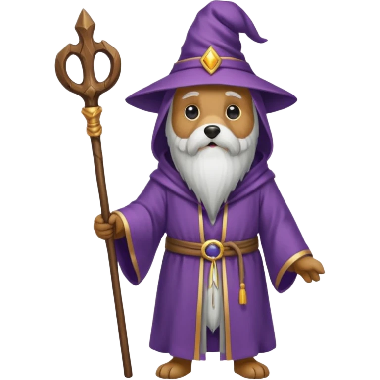 Dog wizard emoji