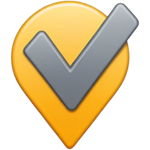 yellow grey check Mark emoji