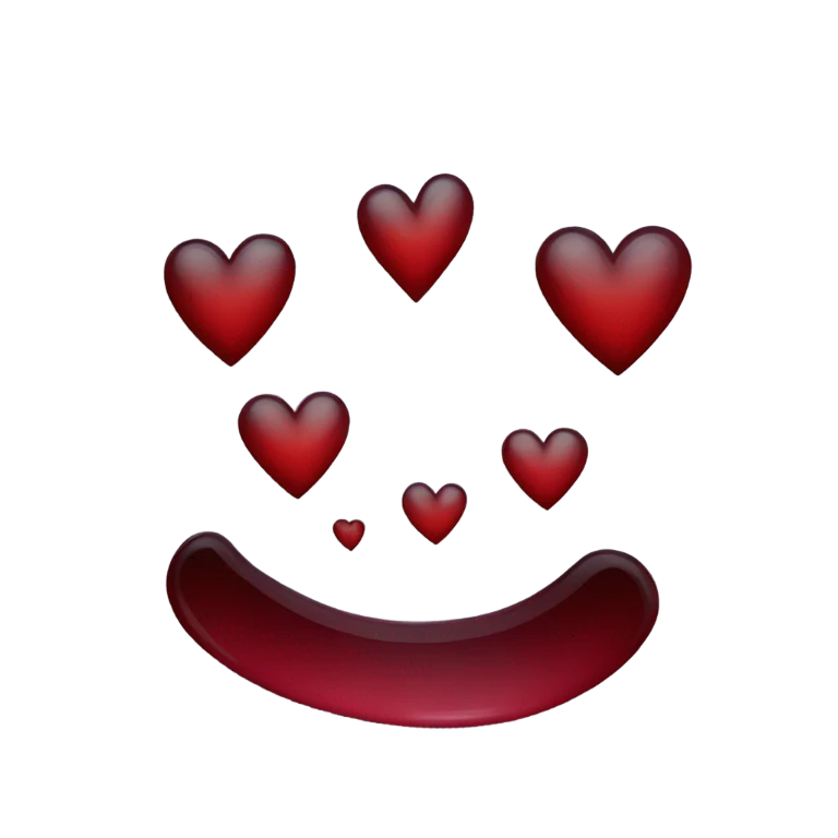 dark red heart emoji