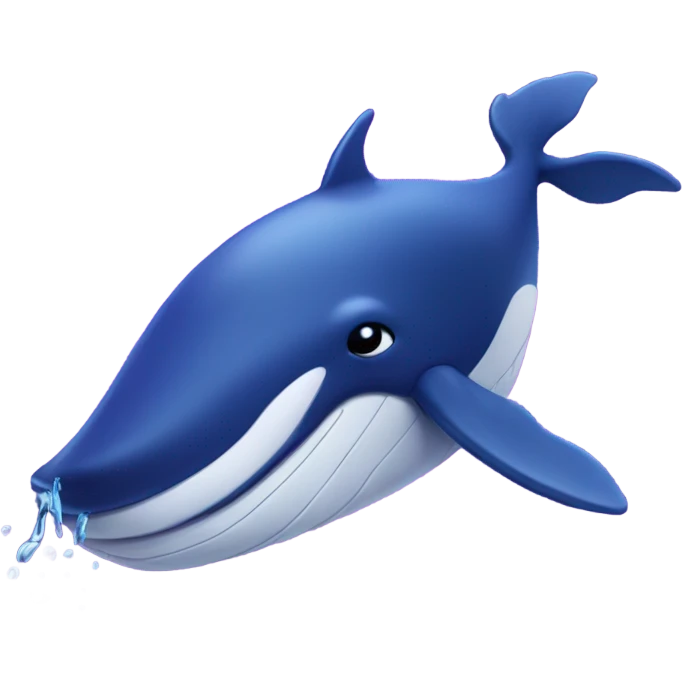 Whale crying pruple emoji