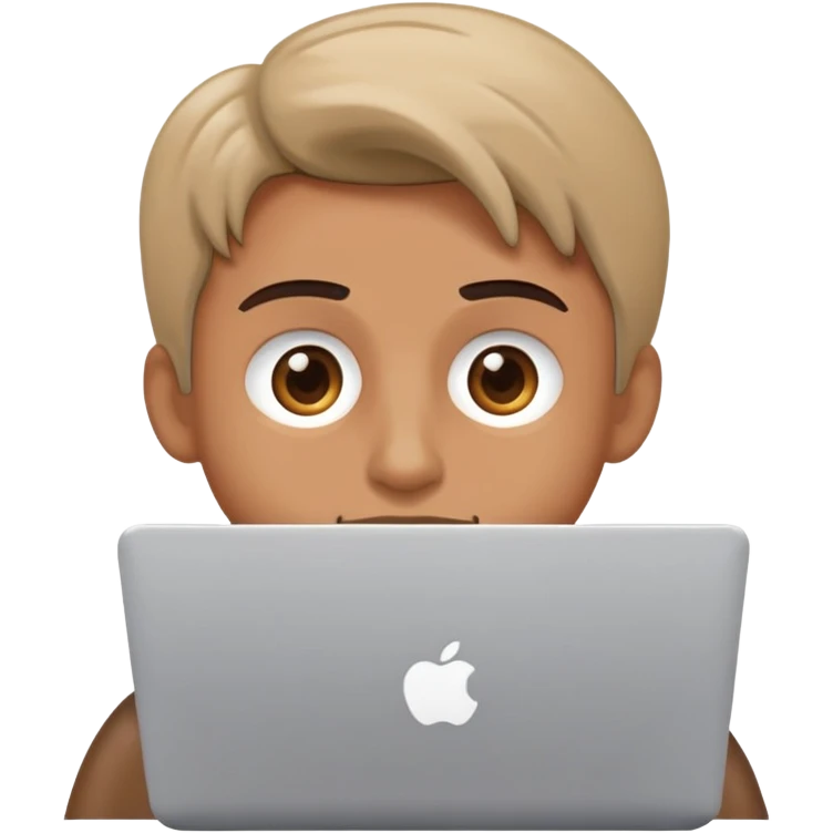 man working on laptop emoji
