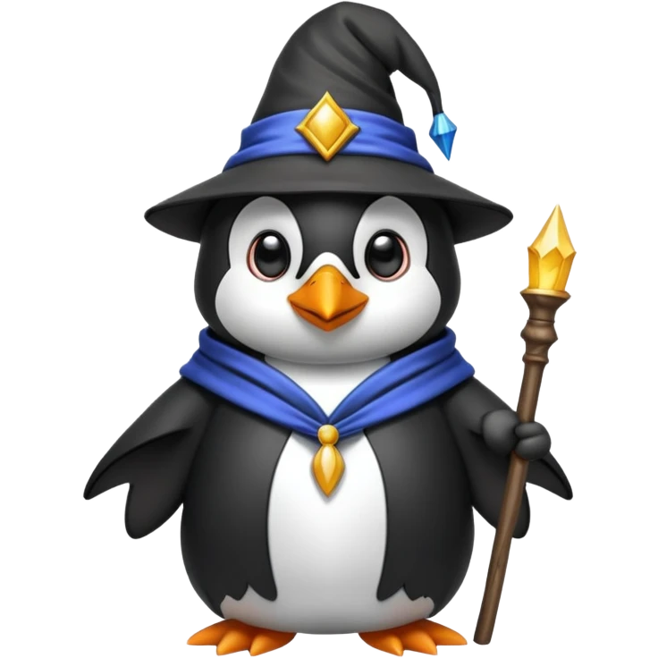 Penguin Wizard emoji