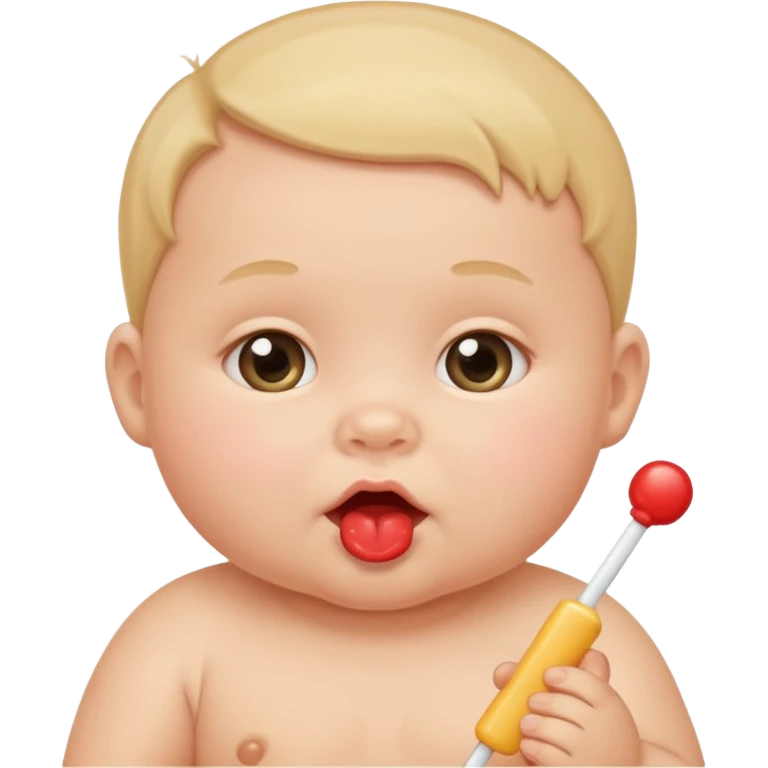 baby with sucker emoji