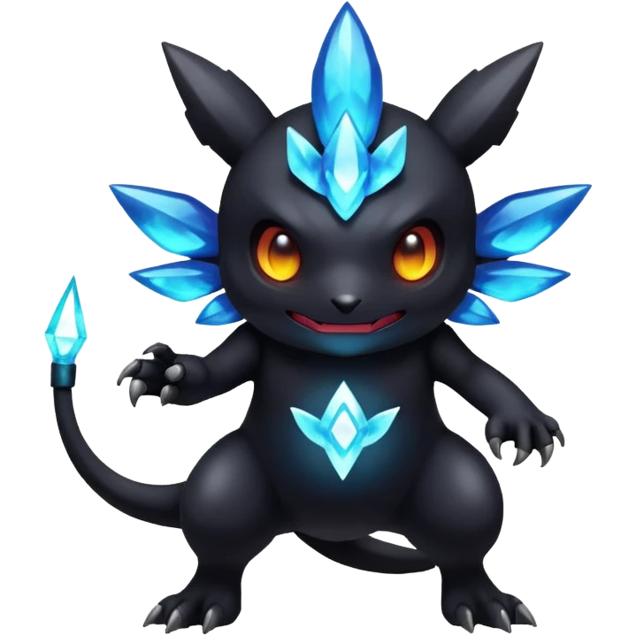 Elemental Dark-type-Electric-type natural Pokémon-Fakémon-creature emoji