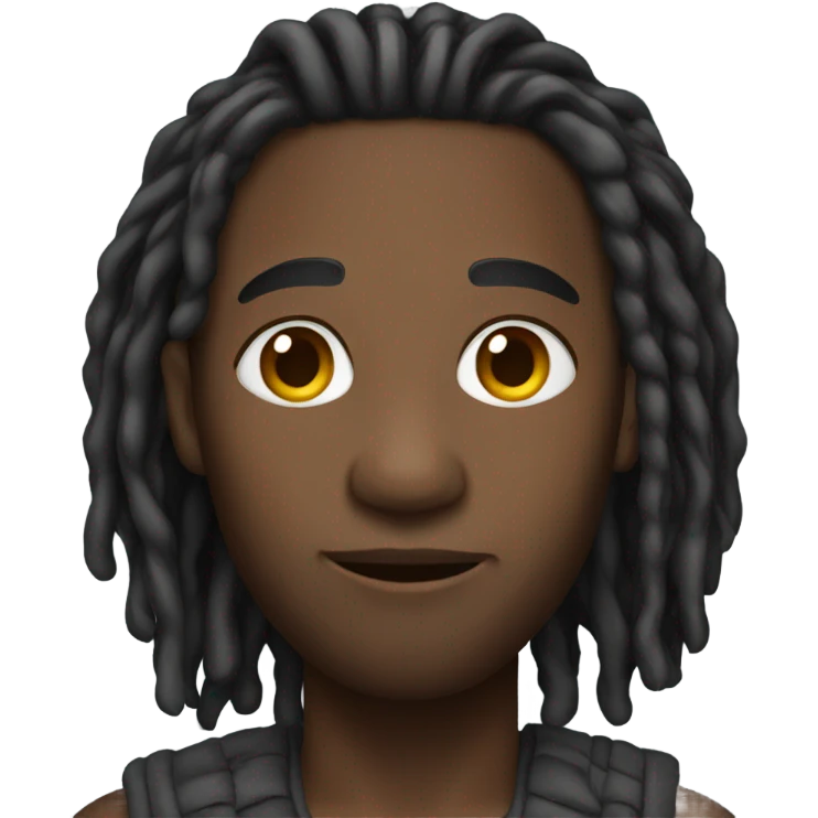 Black guy with dreads emoji