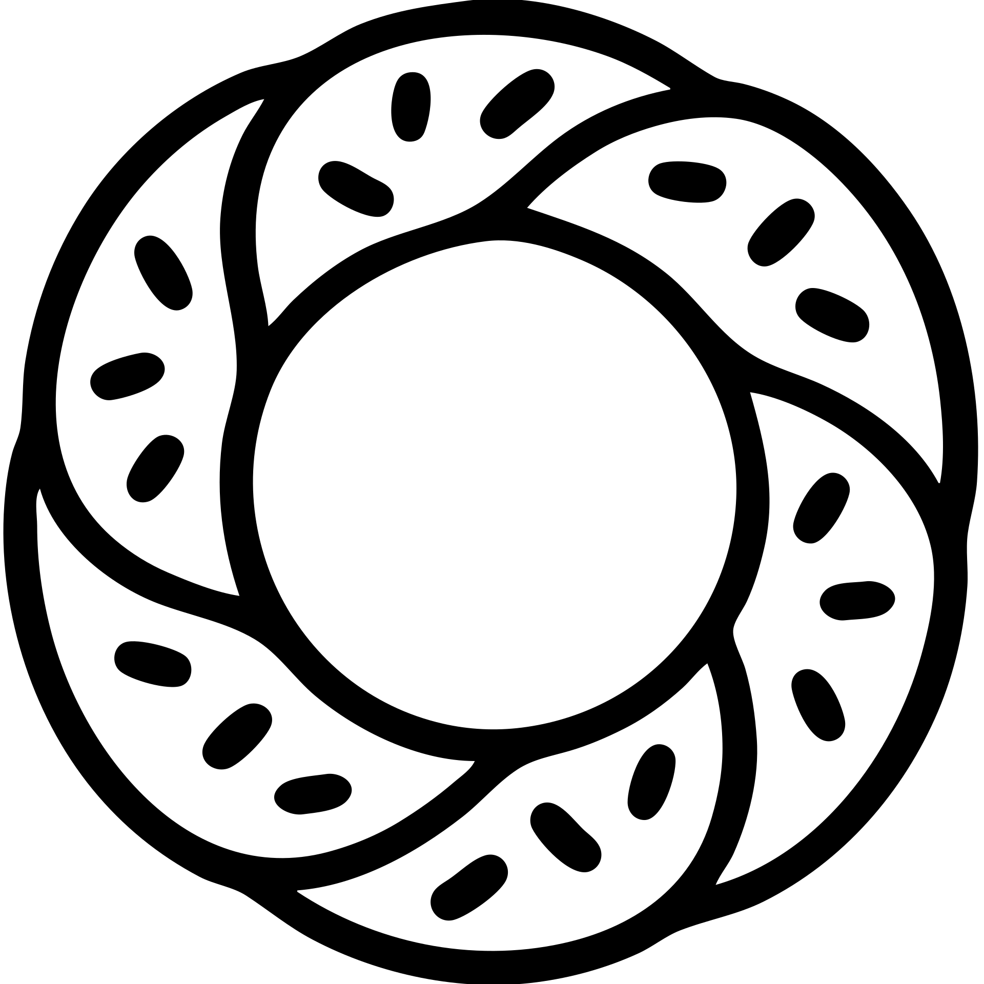 minimal flat icon of a Turkish simit, simple lines, no background emoji